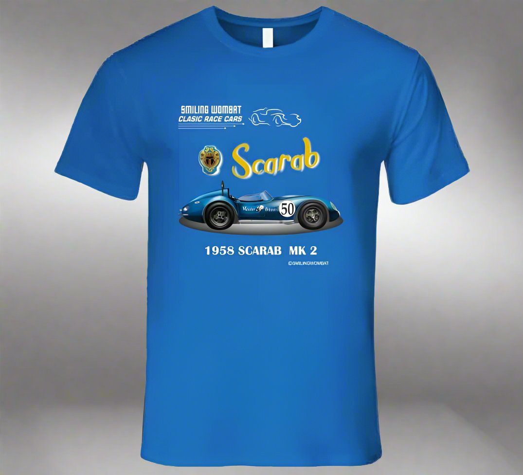 The Reventlow Scarab -Classic American Sports Racer - T-Shirts and Sweats - Smiling Wombat