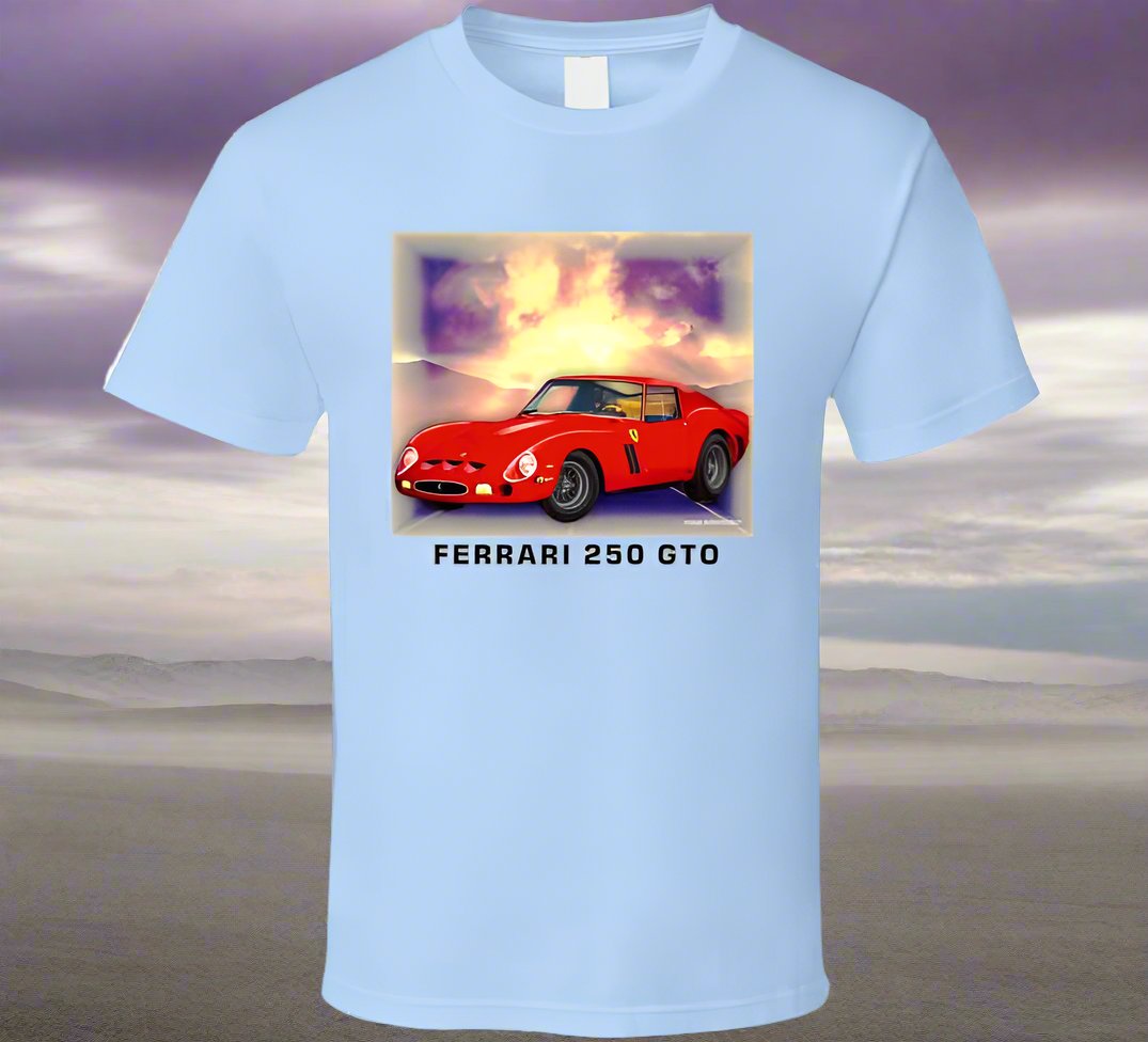 Ferrari GTO Sports Car Shirt Collection - Smiling Wombat