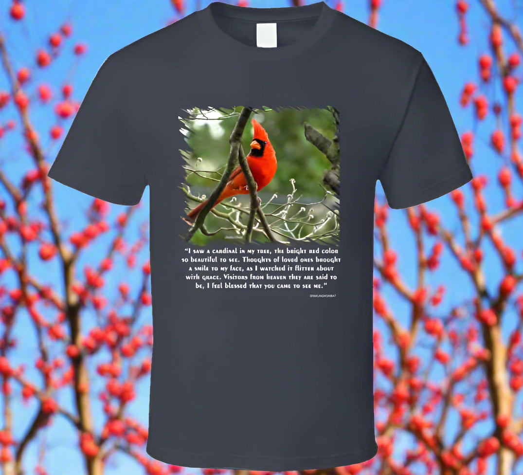 Red Cardinal Shirt Collection - Smiling Wombat
