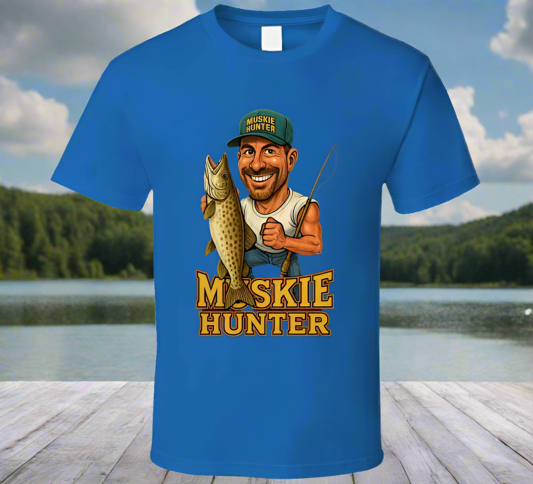 Muskie Hunter Vintage Retro Caricature Shirt Collection - Shopify