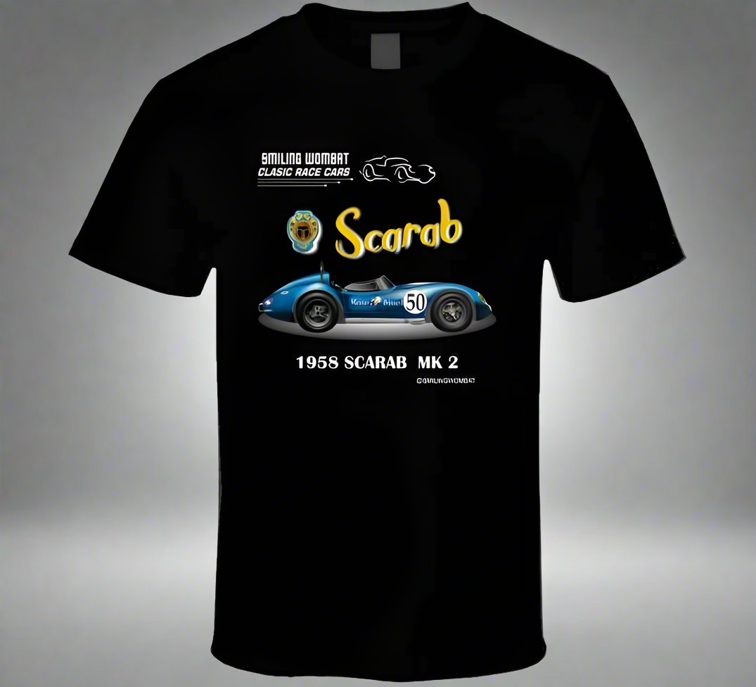 The Reventlow Scarab -Classic American Sports Racer - T-Shirts and Sweats - Smiling Wombat