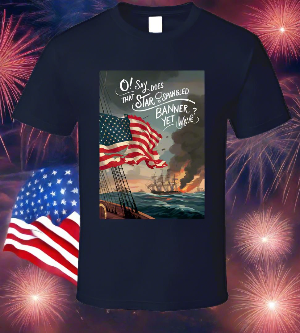 Revolutionary War U.S. Flag Shirt Collection T-Shirt Smiling Wombat