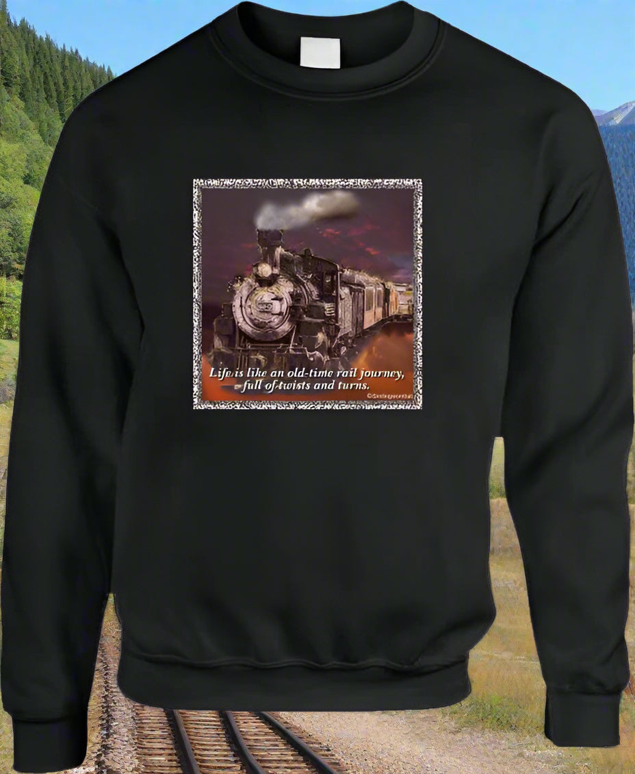 Life is like an old-time rail journey - Shirt Collection - Smiling Wombat