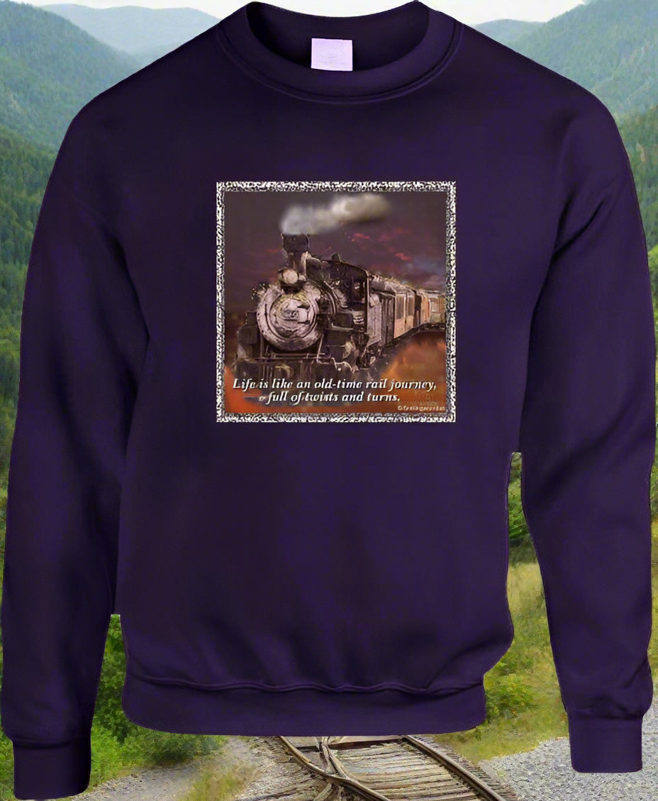 Life is like an old-time rail journey - Shirt Collection - Smiling Wombat