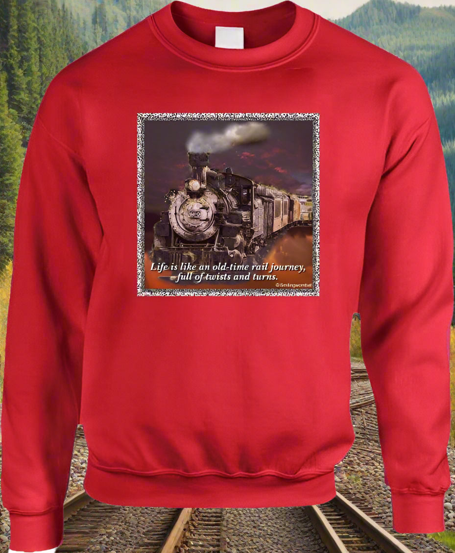 Life is like an old-time rail journey - Shirt Collection - Smiling Wombat