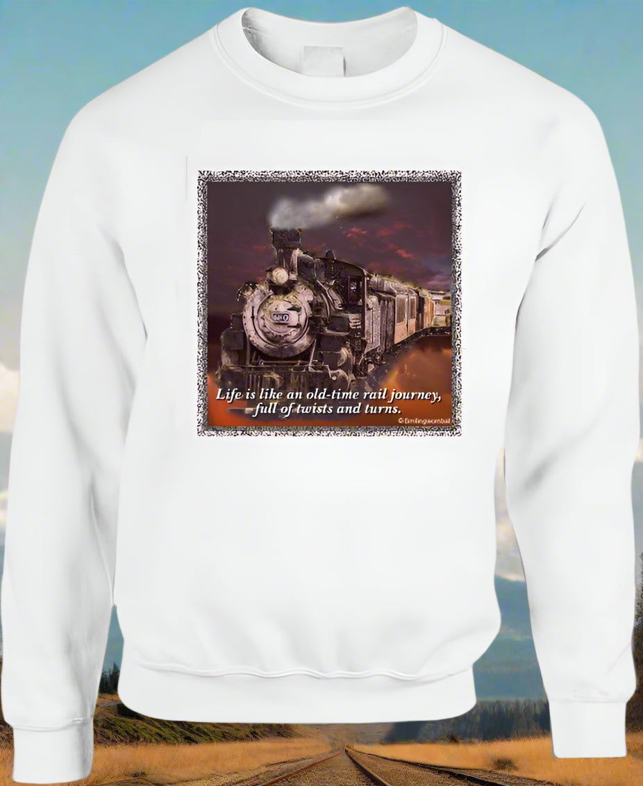 Life is like an old-time rail journey - Shirt Collection - Smiling Wombat