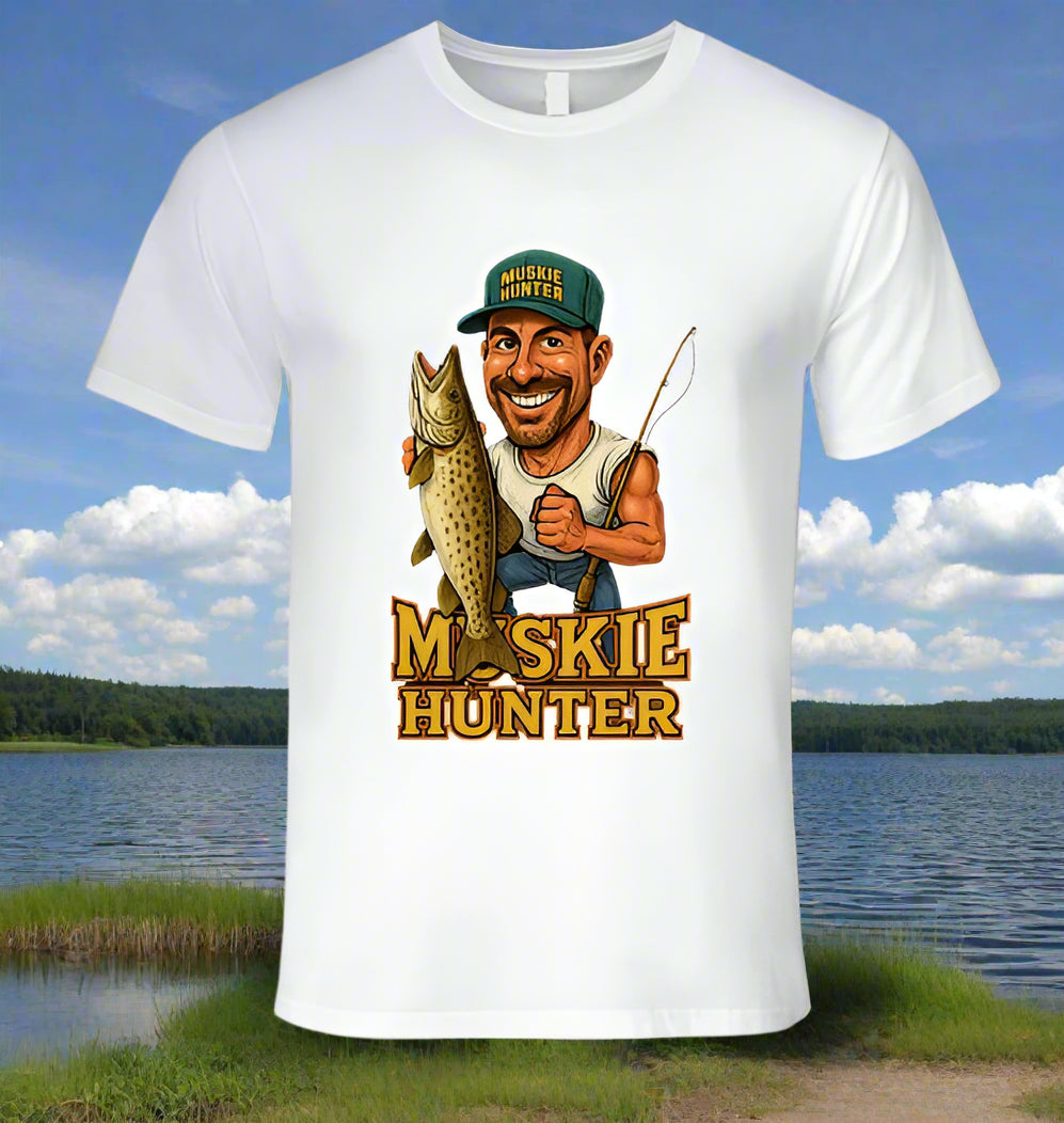 Muskie Hunter Vintage Retro Caricature Shirt Collection - Shopify