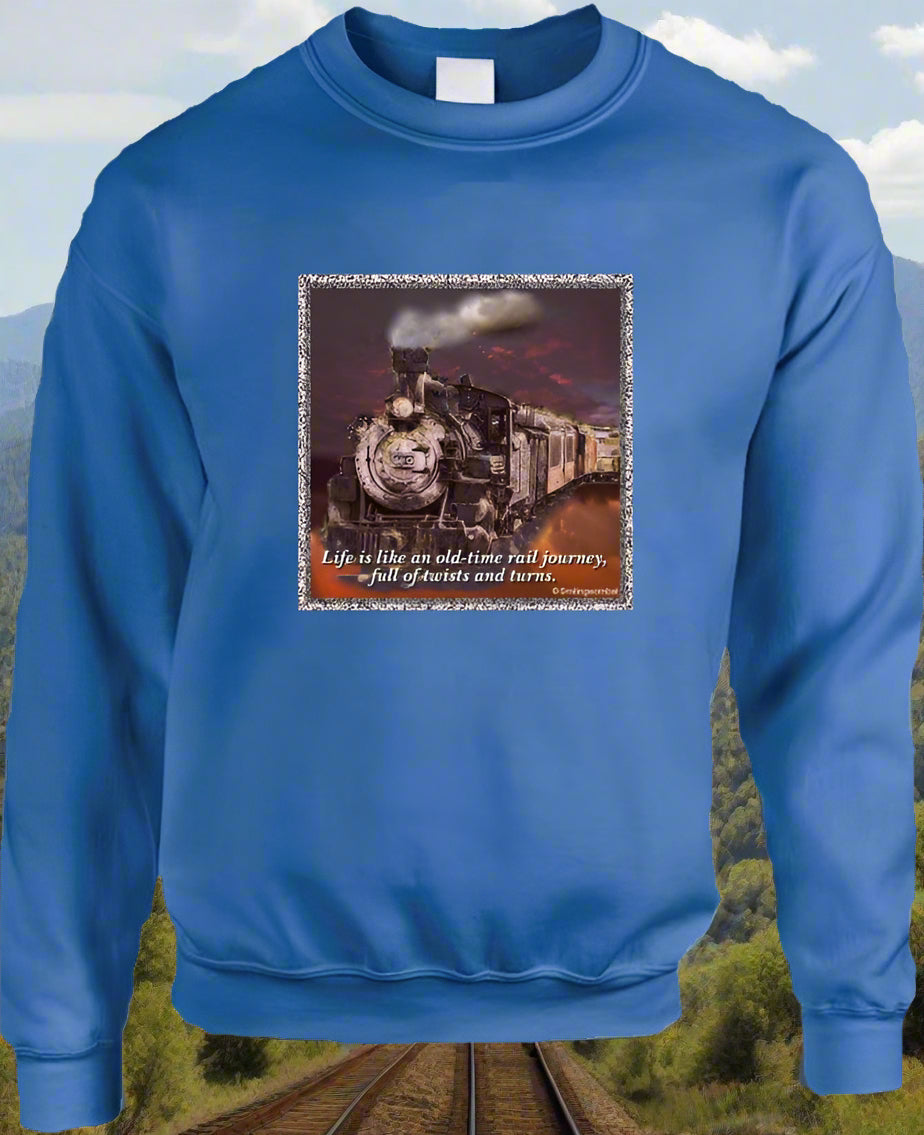 Life is like an old-time rail journey - Shirt Collection - Smiling Wombat