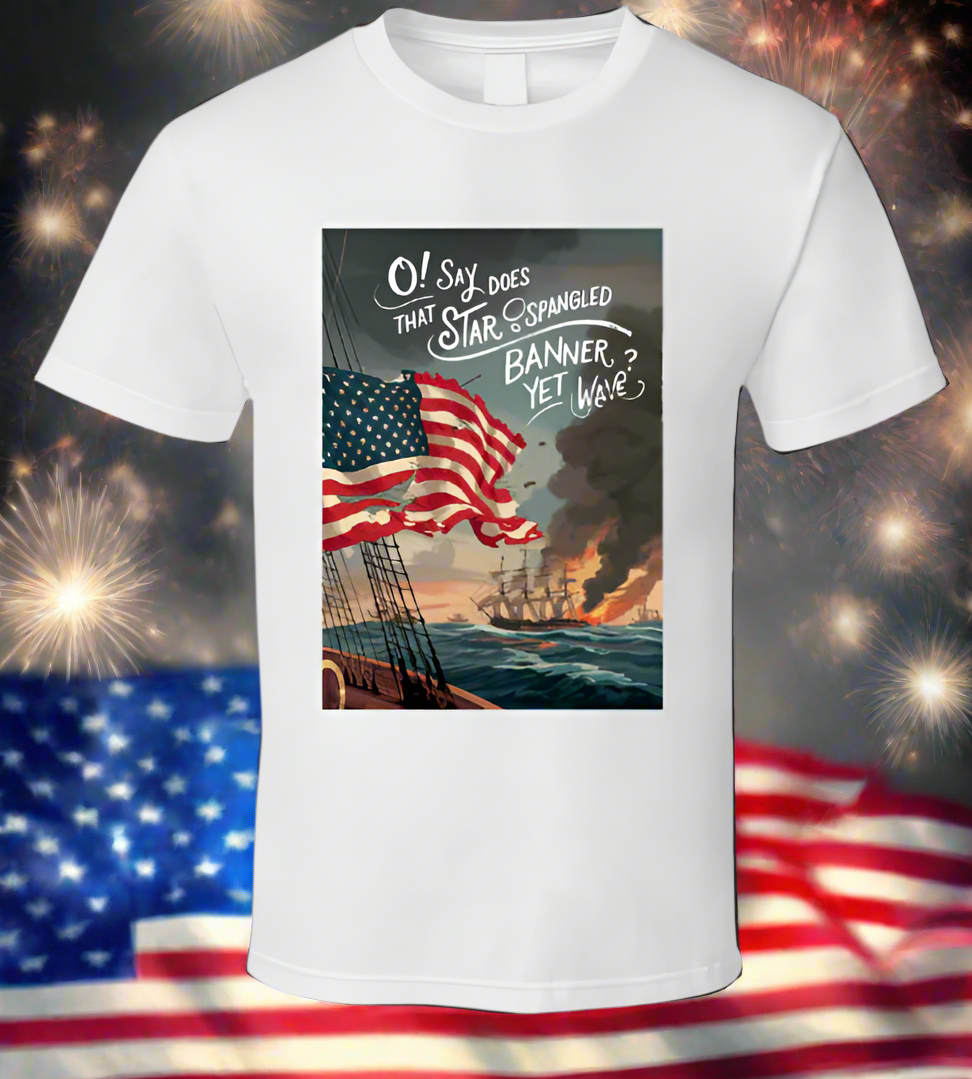 Revolutionary War U.S. Flag Shirt Collection T-Shirt Smiling Wombat