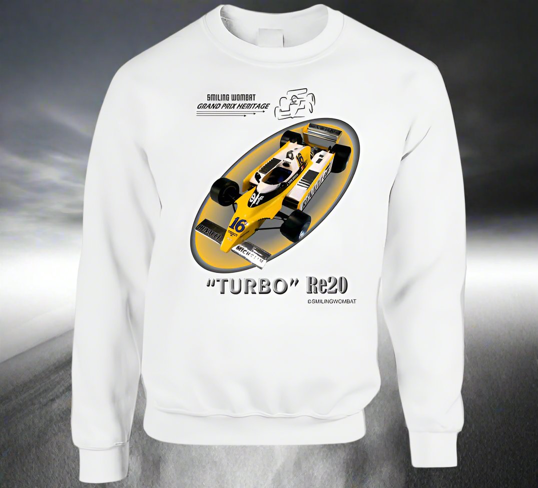 RE 20 "Turbo" 1980 Formula 1 Car Shirt Collection T-Shirt Smiling Wombat
