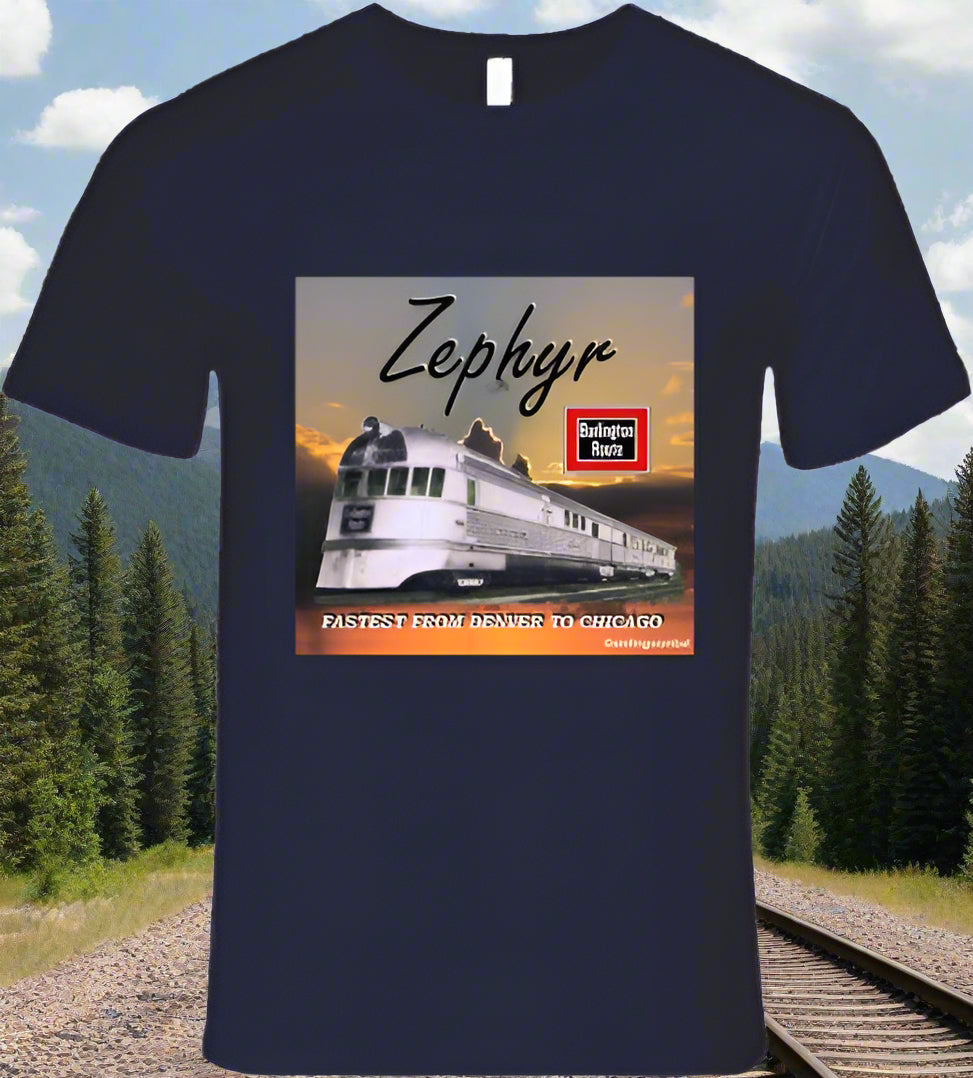 Zephyr - First Streamlined Diesel Train - T Shirt Collection - Shopify