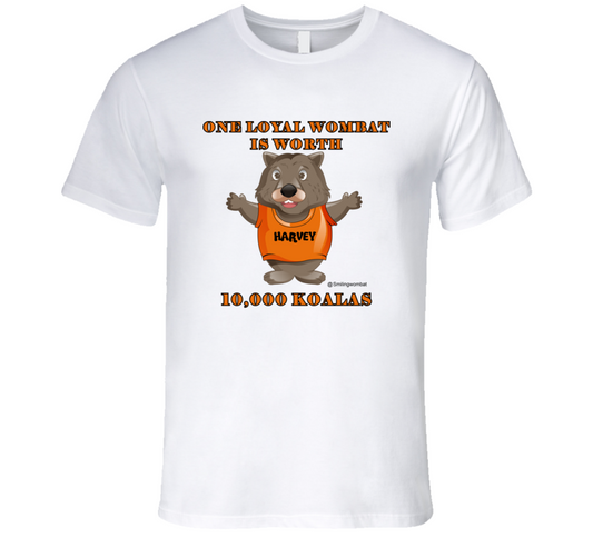 A Wombat -Wombats Are Very Loyal T-Shirt - Smiling Wombat