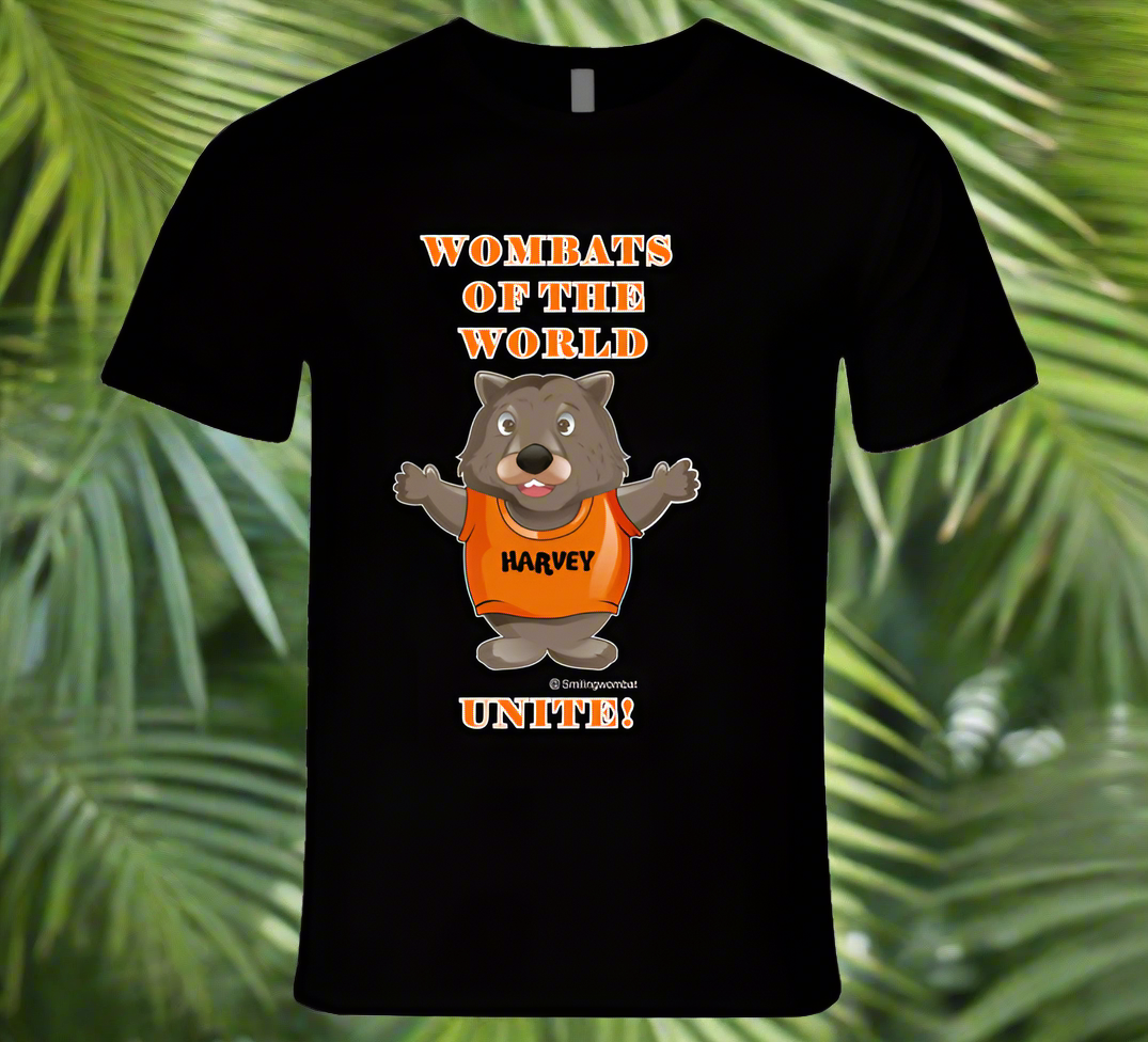 In Troubled Times - Wombats of the World Unite - T-shirt - Smiling Wombat
