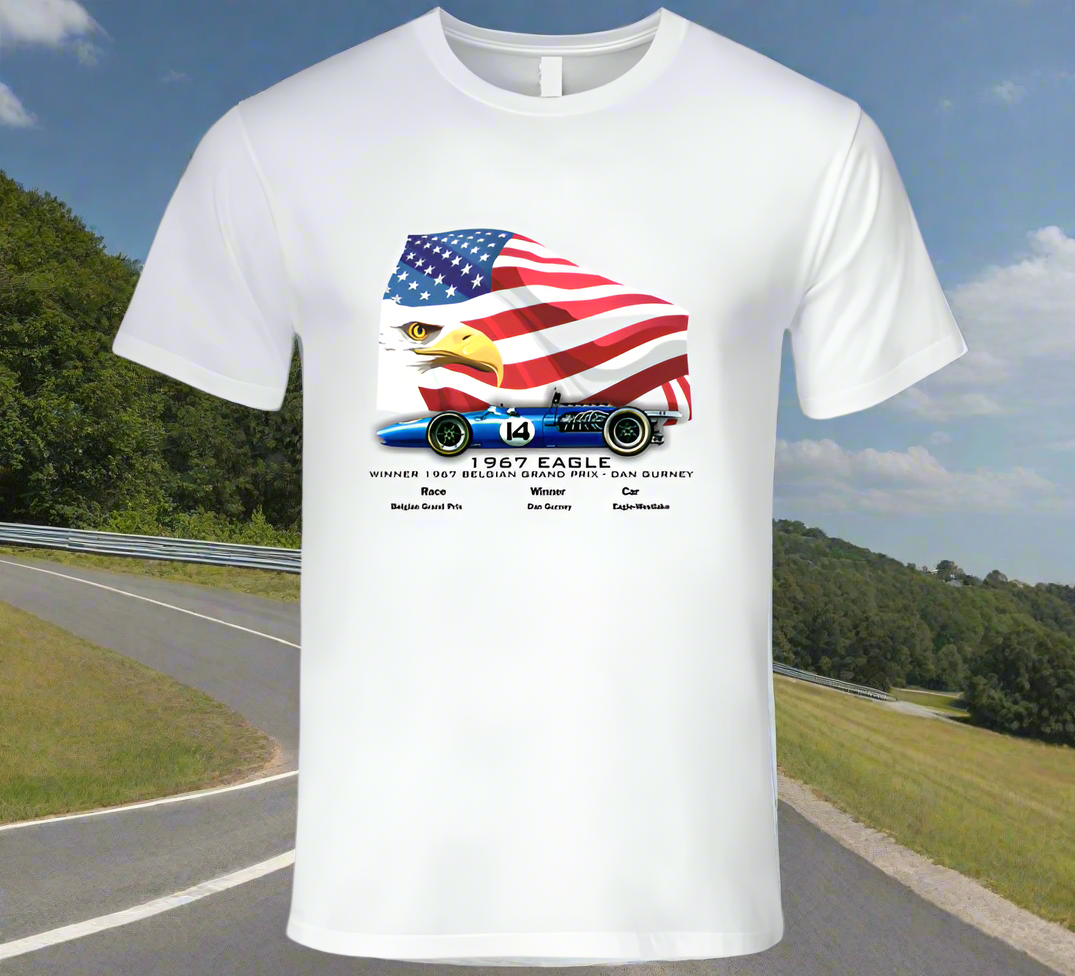 Gurney F1 Eagle-1967 Winner of Spa Grand Prix T-Shirt - Shopify