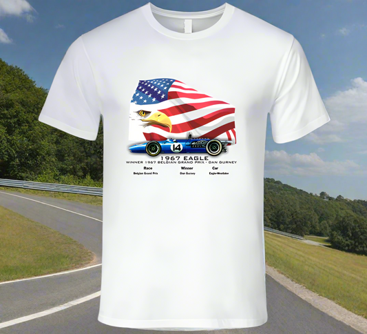 Gurney F1 Eagle-1967 Winner of Spa Grand Prix T-Shirt - Shopify