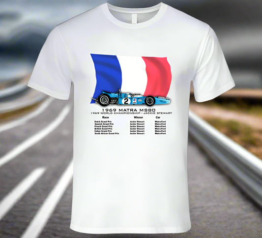 Matra F1 1969 Grand Prix Race Car T-Shirt - Shopify