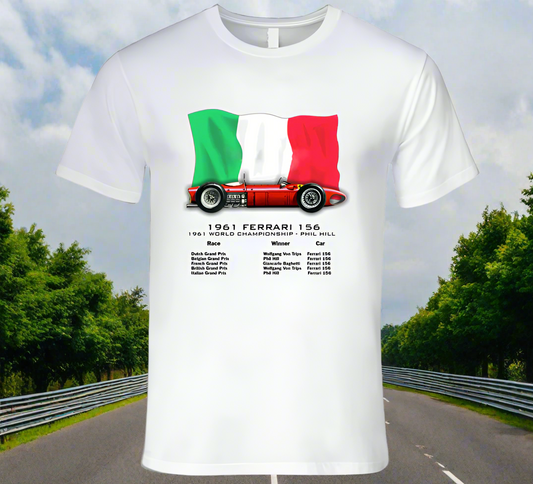 Ferrari 156 F1 Sharknose Grand Prix Winner T-Shirt - Shopify