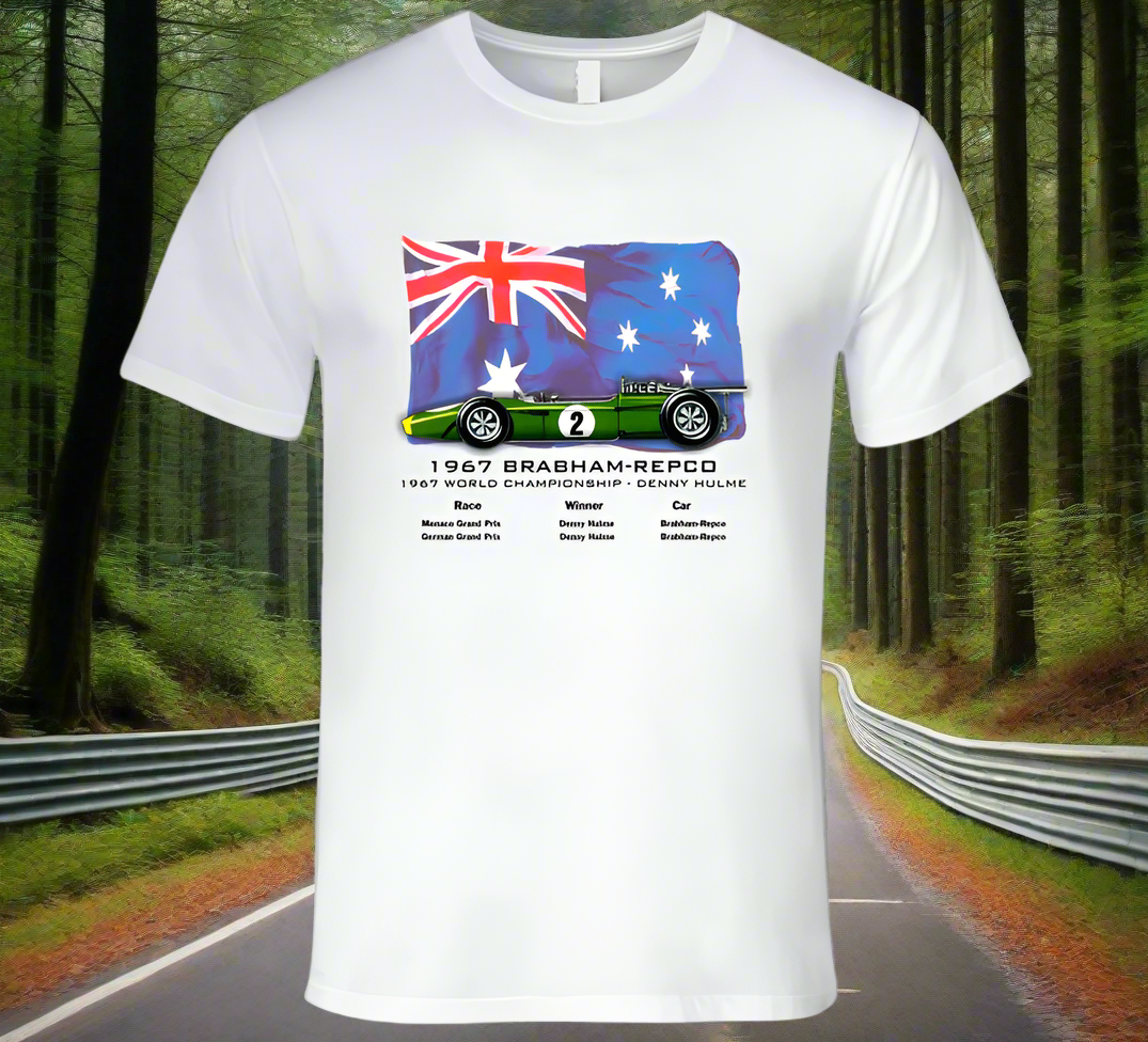 Brabham F1 1967 Grand Prix Champion Race Car T-Shirt - Shopify