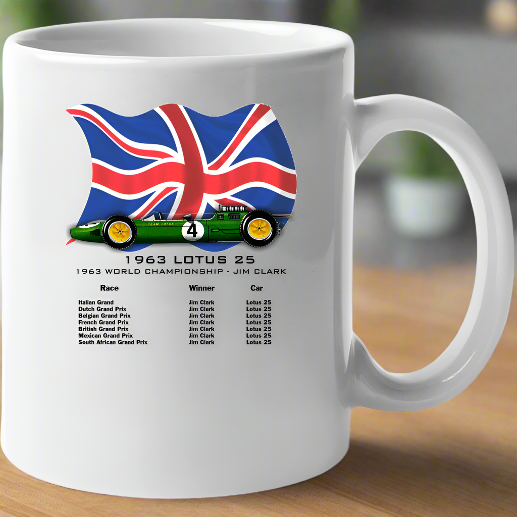 Lotus Climax 25-Formula 1 Ceramic Coffee Mug - Smiling Wombat