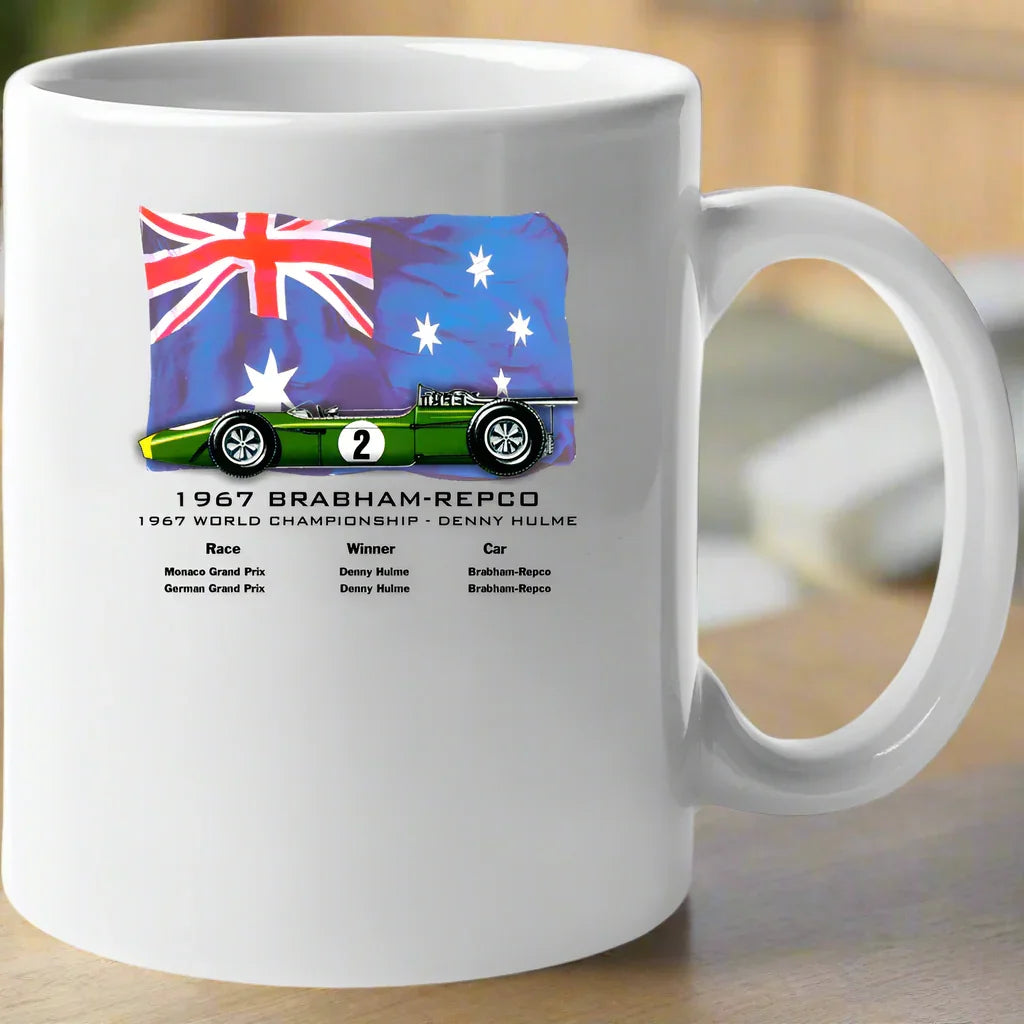 Repco Brabham v8- 1967 Formula 1 Coffee Mug - Shopify