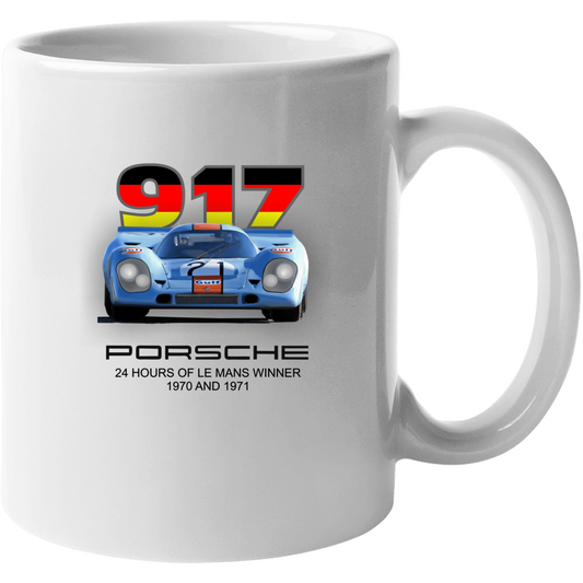 Porsche 917 K - Ceramic Coffee Mug - Smiling Wombat