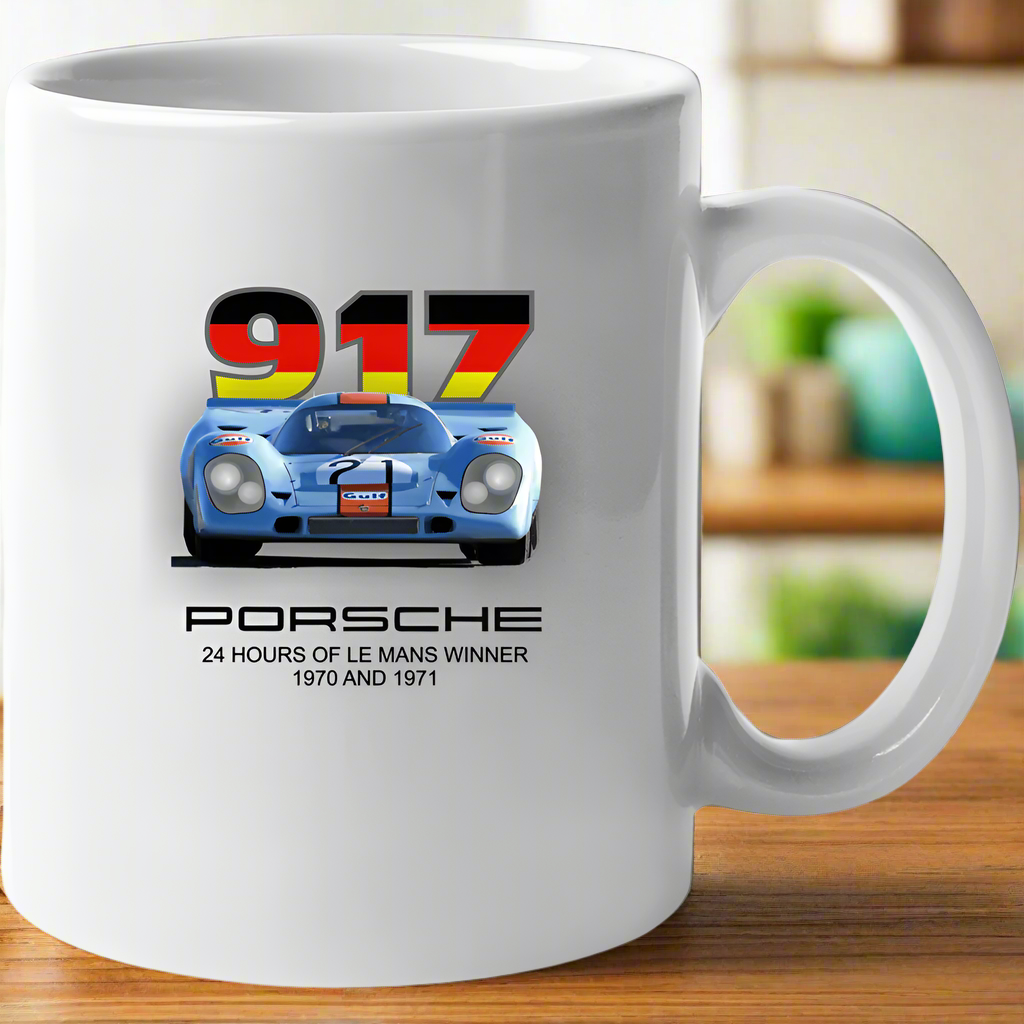 Porsche 917 K - Ceramic Coffee Mug - Smiling Wombat