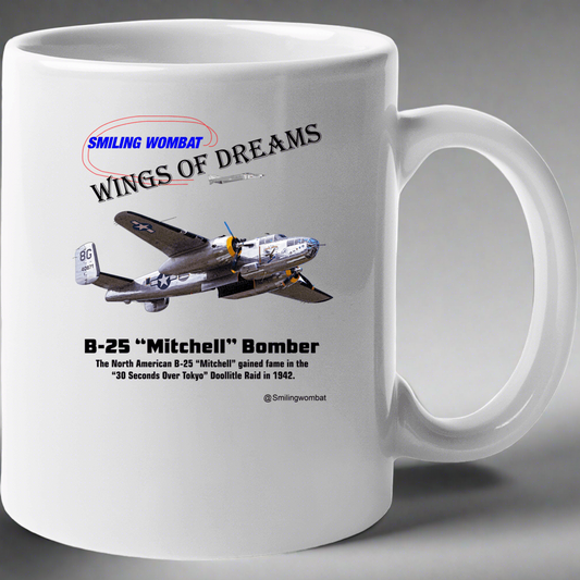 B25 Mitchell Bomber - Ceramic Coffee Mug - Shopify