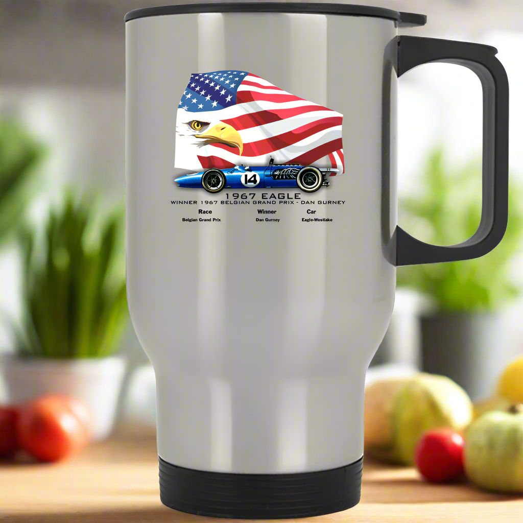 Eagle Westlake-Stainless Steel Travel Mug - Smiling Wombat