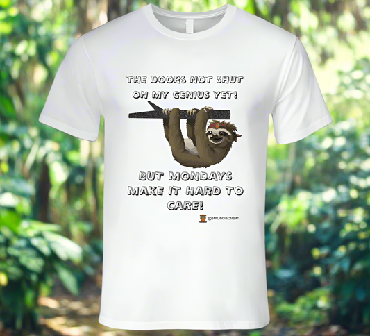 Mondays Get Me Down - Harvey's Friend the "Sloth" Doesn't Like Mondays T-Shirt - Shopify