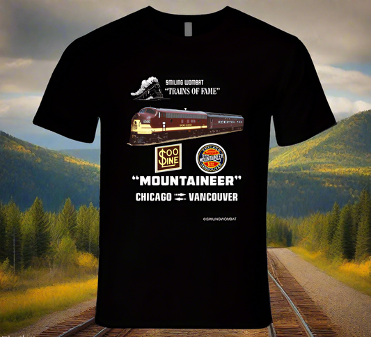 Soo Line Passenger Trains the "Mountaineer" Dark T-Shirt - Shopify