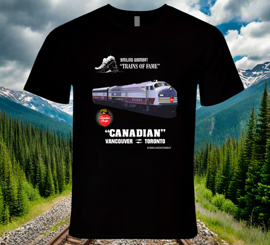 Canadian Pacific Railway "Canadian" Black/Navy T-Shirt - Shopify