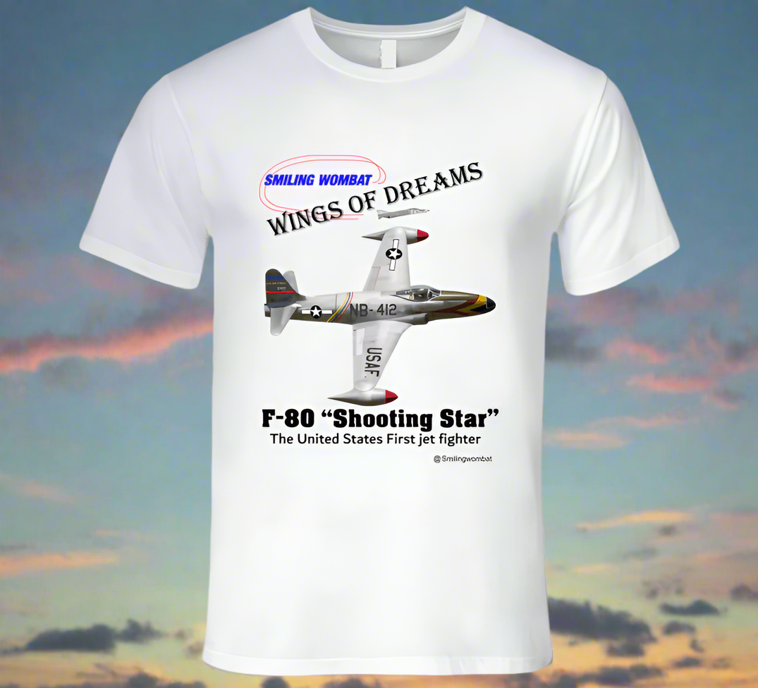 F80 Starfighter - T Shirt - Smiling Wombat