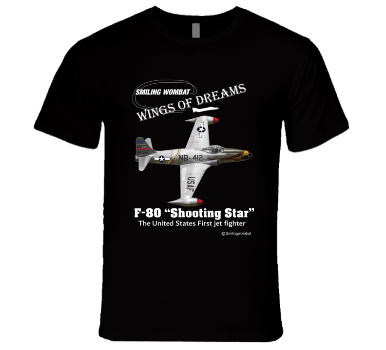 F80 Starfighter Digitally Printed on 100 Cotton Smiling Wombat