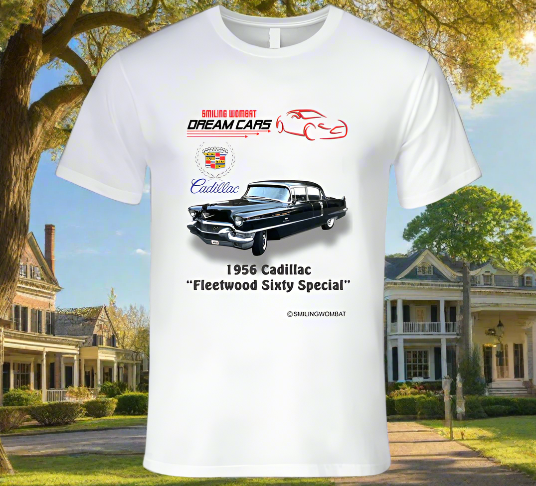 Cadillac Fleetwood Sixty Special - T-Shirt - Smiling Wombat