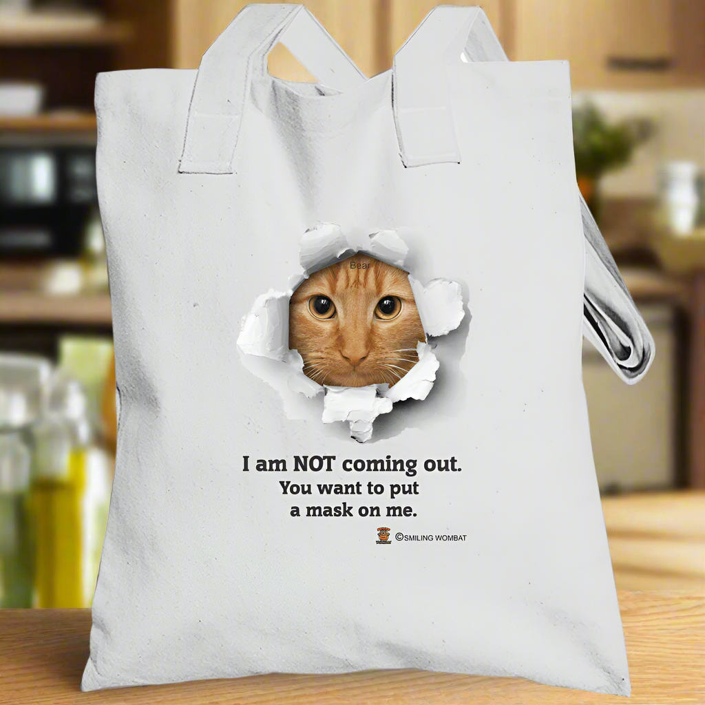 Cat in the Bag - "Won't Come Out" Tote bag - Shopify