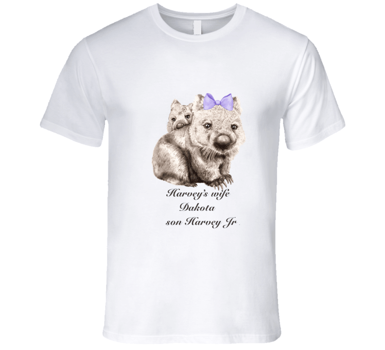 Mom and Son - T Shirt - Smiling Wombat