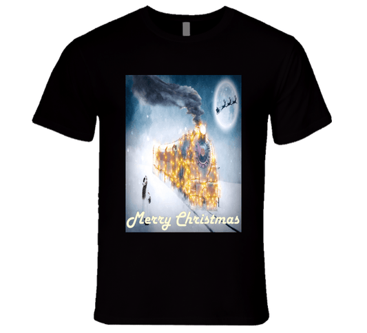 The Christmas Train - T-Shirt - Smiling Wombat