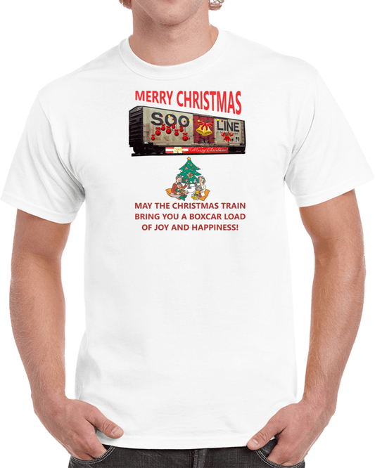The Christmas Train - Bringing you a Boxcar of Fun T-Shirt - Shopify