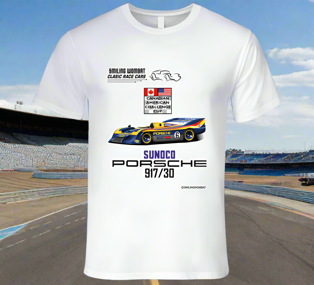 Mark Donohue Porsche 917 30 - Can-Am Killer T-Shirt Smiling Wombat