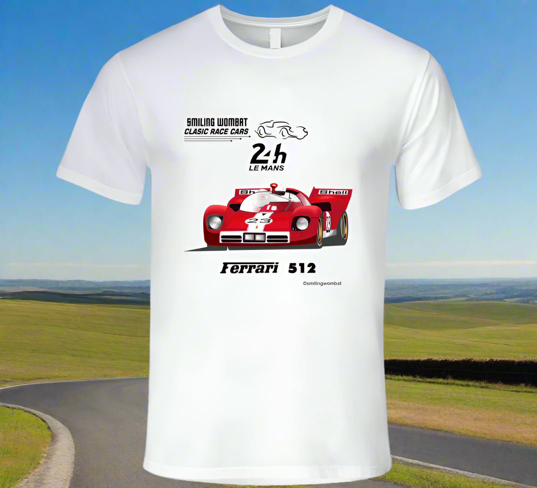 1970 Ferrari 512s - Powerful and Beautiful Le Mans Racer - Smiling Wombat