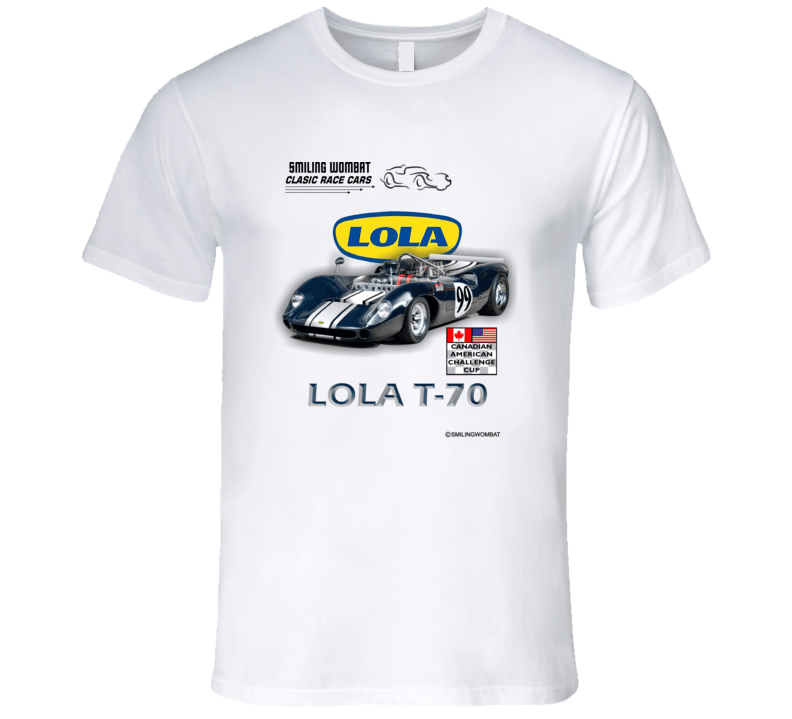 Lola T70 Can-Am Competitor - T's and Sweats T-Shirt Smiling Wombat