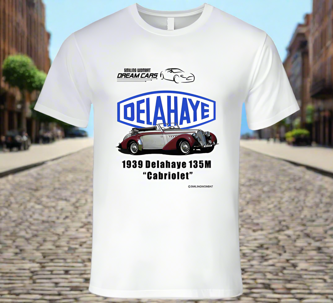 Delahaye 1939 - 139M "Cabriolet" Classic French Car - Shirts - Shopify