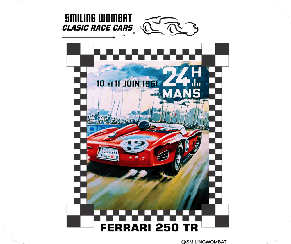 Le Mans 24 Hour Race - Mouse Pad - Smiling Wombat