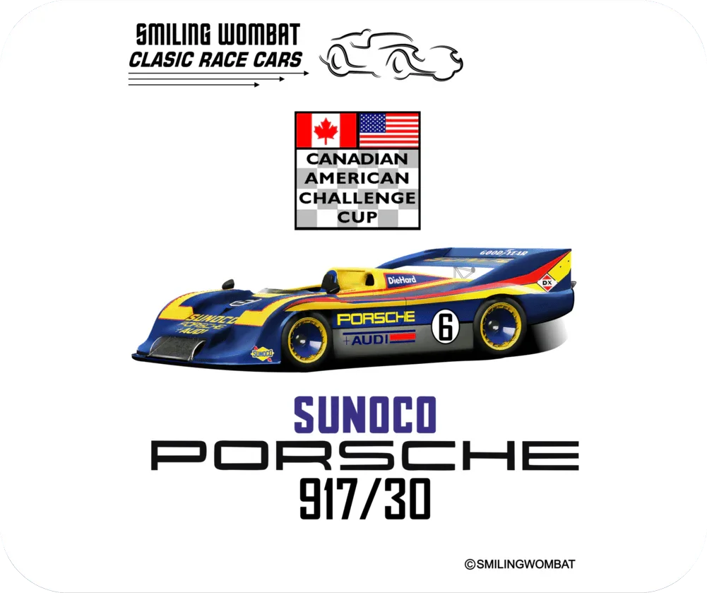 917/30 Porsche - Sunoco Can-Am Killer Porsche 917/30 - Mouse Pad - Shopify