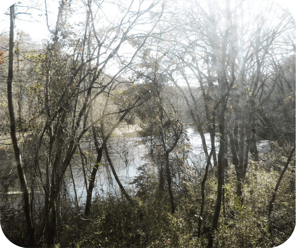 Toccoa River in North Georgia - Mouse Pad - Smiling Wombat