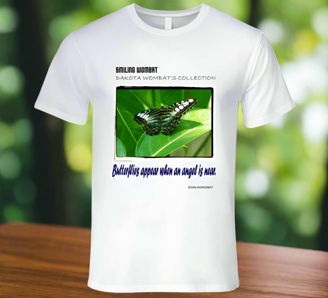 Butterfly-Natures Beauty the Butterfly - T Shirt - Smiling Wombat