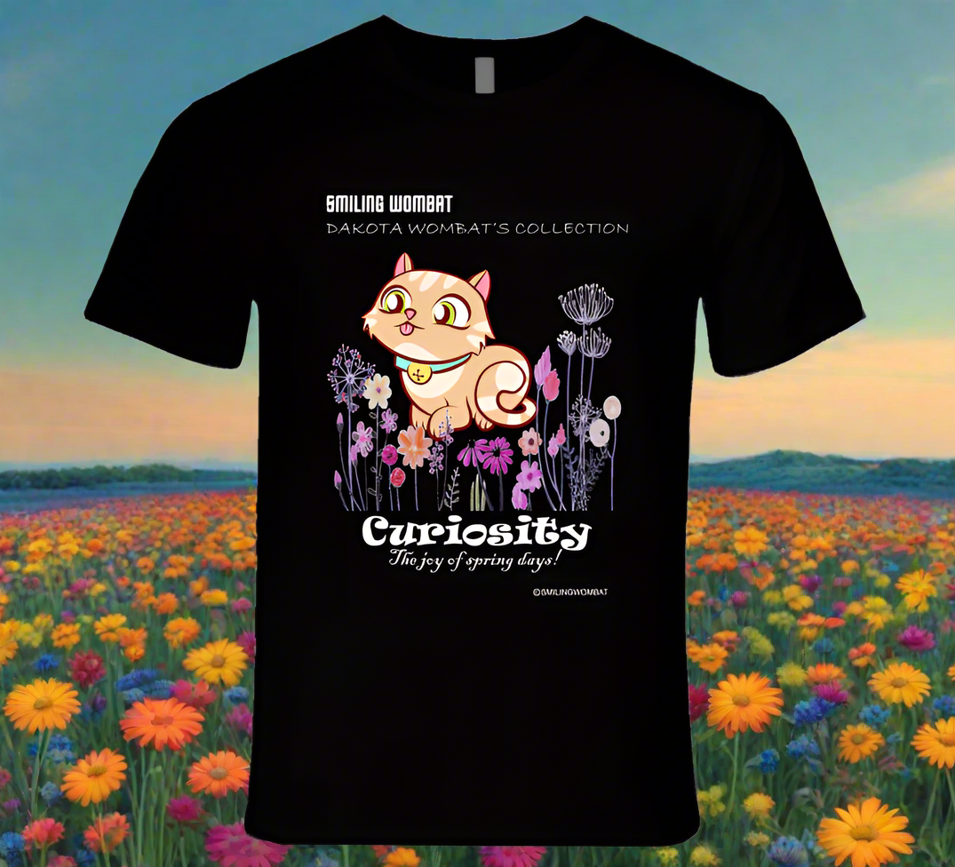 Cute Kitty - Curiosity the Joy of Spring - Kitten T-Shirt - Shopify