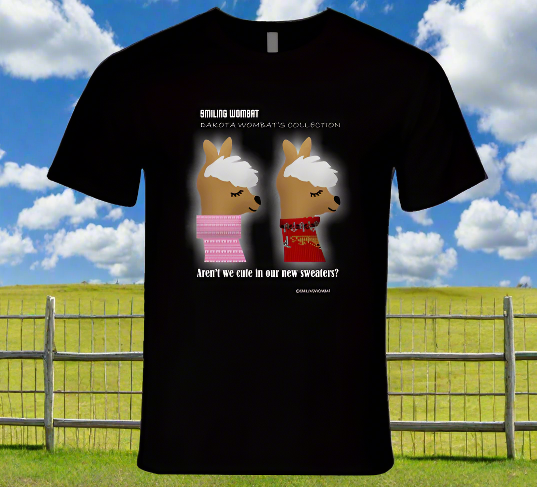 Llamas-Twin Llamas Chuck and Lenny - T-Shirt - Shopify