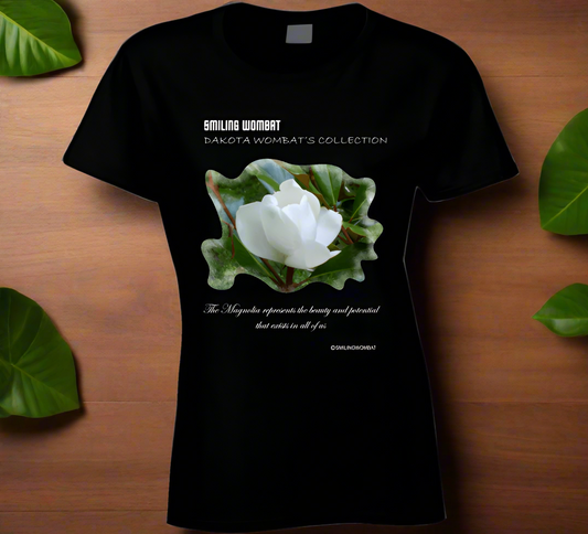 Magnolia Blossom Ladies T Shirt - Shopify
