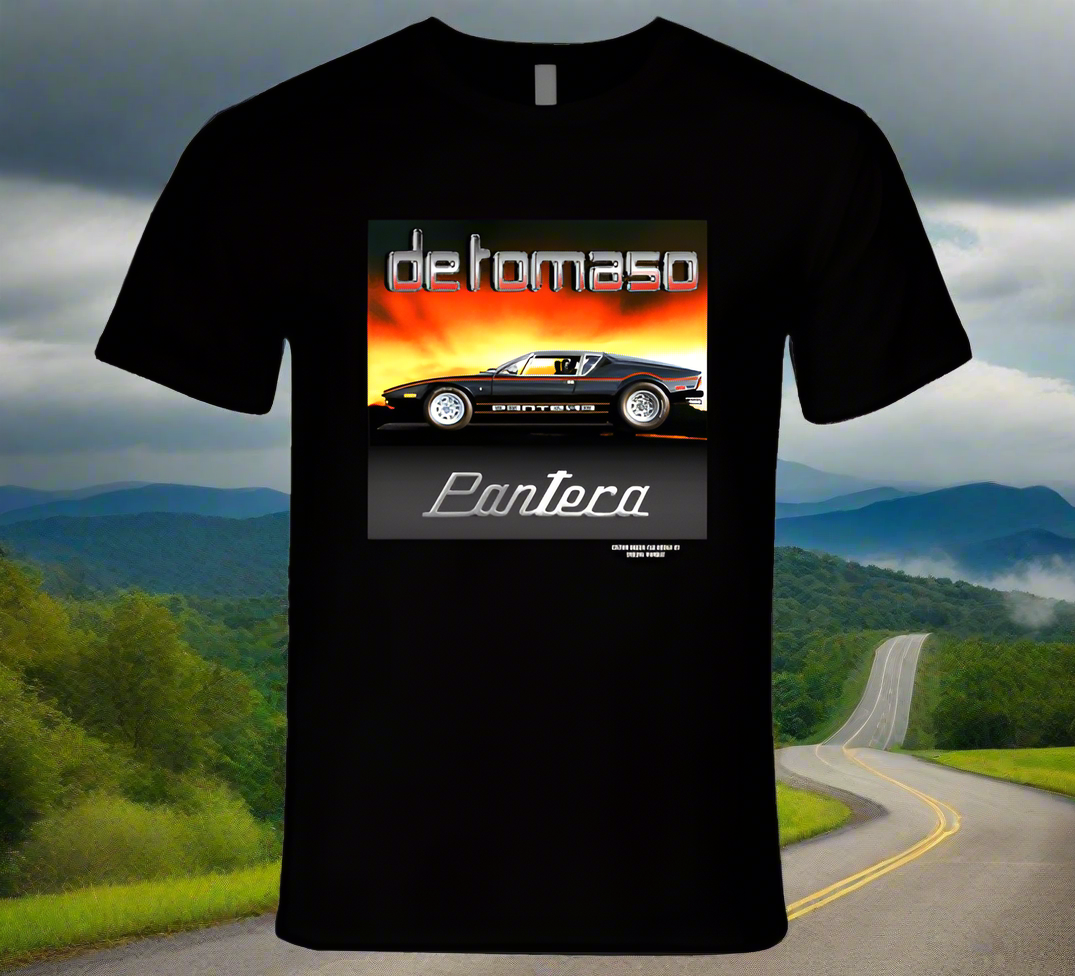 De Tomaso Pantera -Colorful T-Shirt Collection by Smiling Wombat - Smiling Wombat